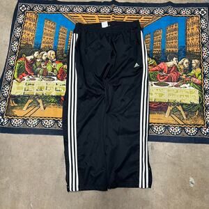 Adidas trackpants size xl baggy skater y2k side stripe nylon embroidered wind